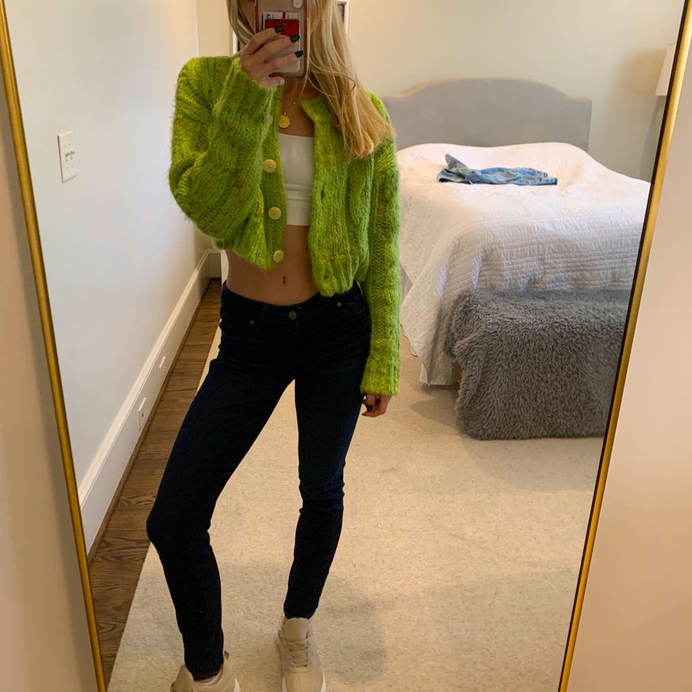 Paige dark wash skinny jeans